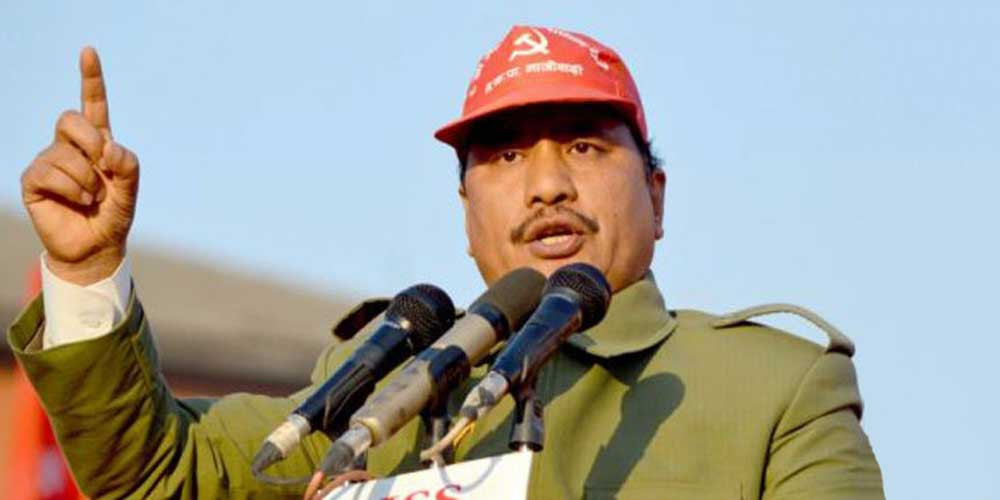 भारतीय मुख्यमन्त्रीले दिएको अभिव्यक्तिमाथि विप्लवले जनायो आपति