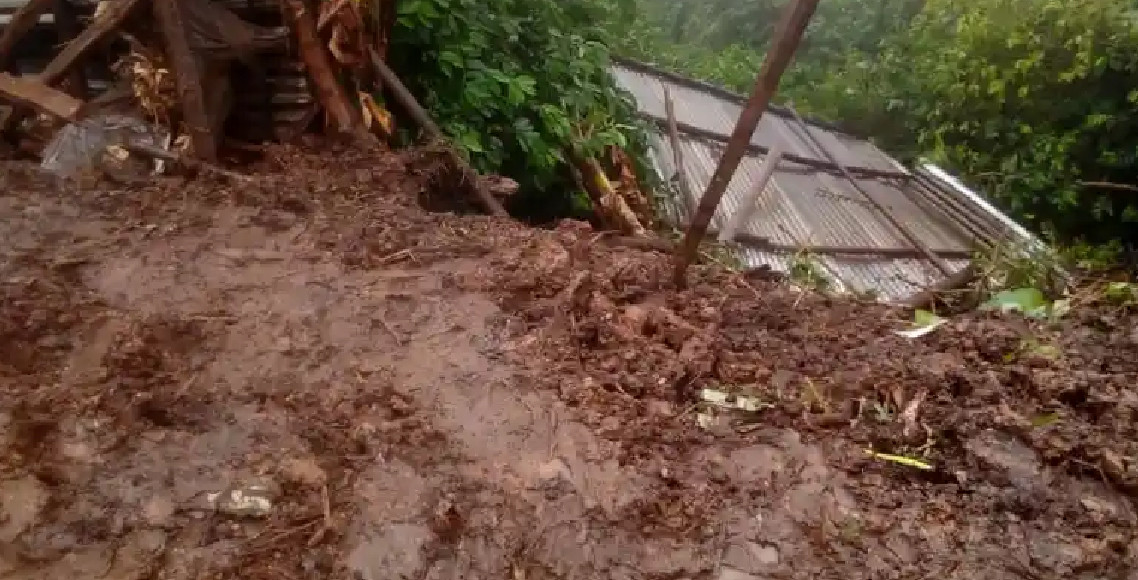 पश्चिमी युगान्डामा पहिरोले ६ वटा गाउँ ध्वस्त