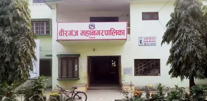 अव्यवस्थित तार हटाउँदै वीरगन्ज महानगर