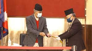 कांग्रेस सभापति देउवा र राष्ट्रपतिका उम्मेदवार नेम्वाङबीच भेटवार्ता