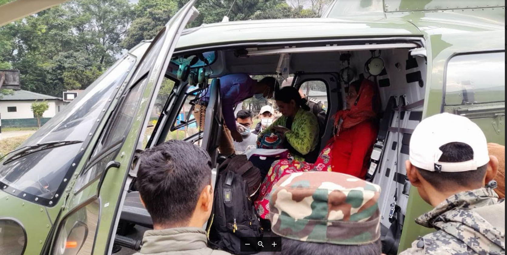 हेलिकप्टरमार्फत सुत्केरीको उद्दार