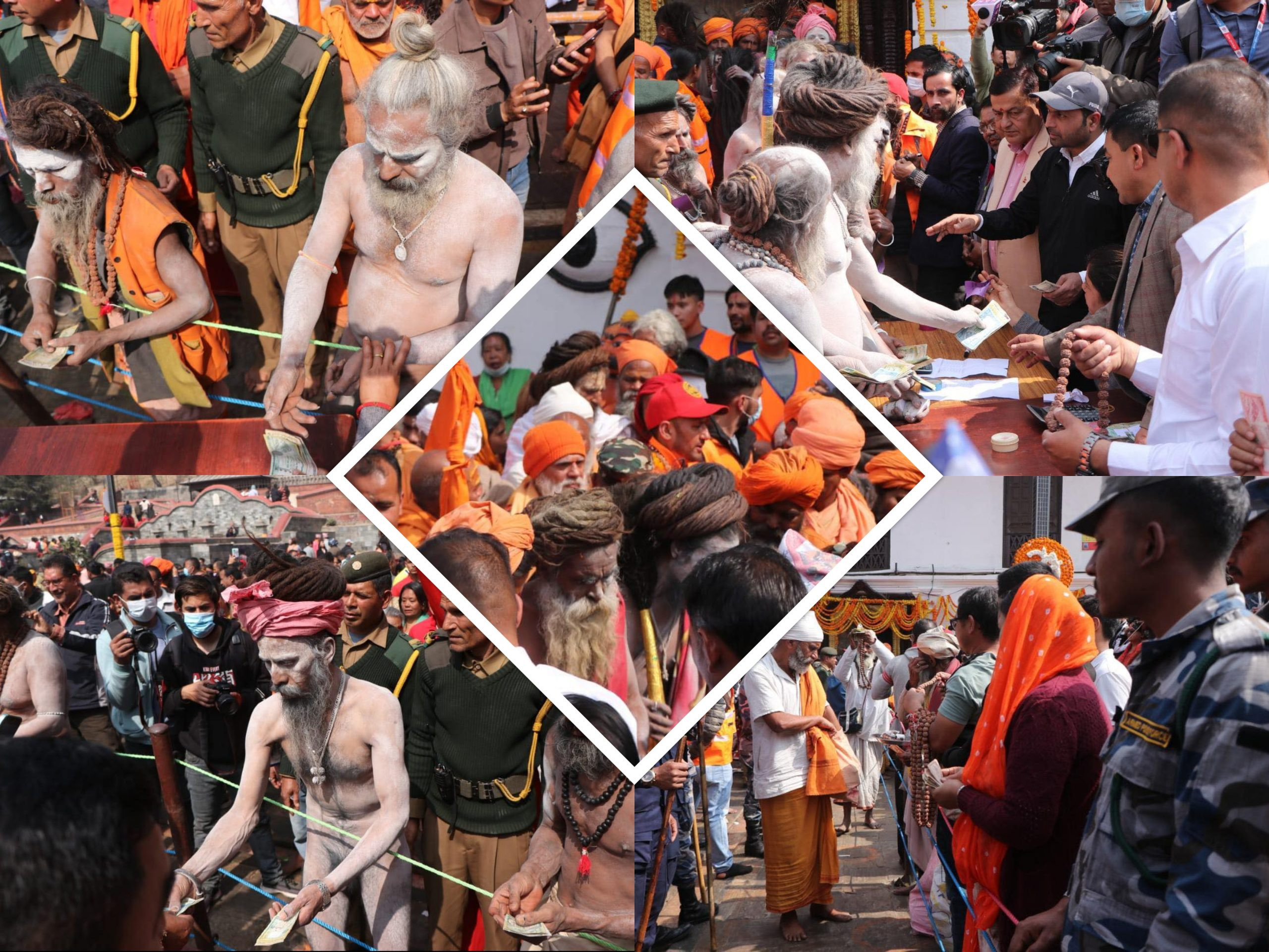 दक्षिणा र रुद्राक्षको माला दिएर चार हजारभन्दा बढी साधुसन्तको बिदाइ हेर्नुहोस् (फोटोसहित)