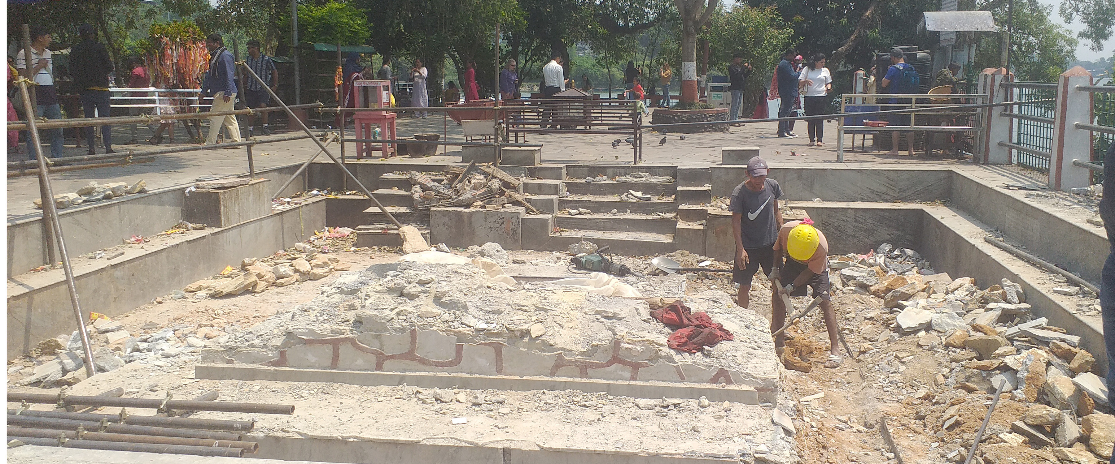 फेवातालको बाराही मन्दिर पुनःनिर्माण कार्यको थालनी