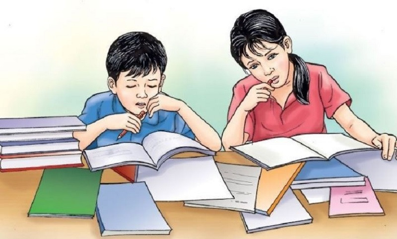 साहाराविहीन बालबालिकालाई पढाउँदै विदेशी