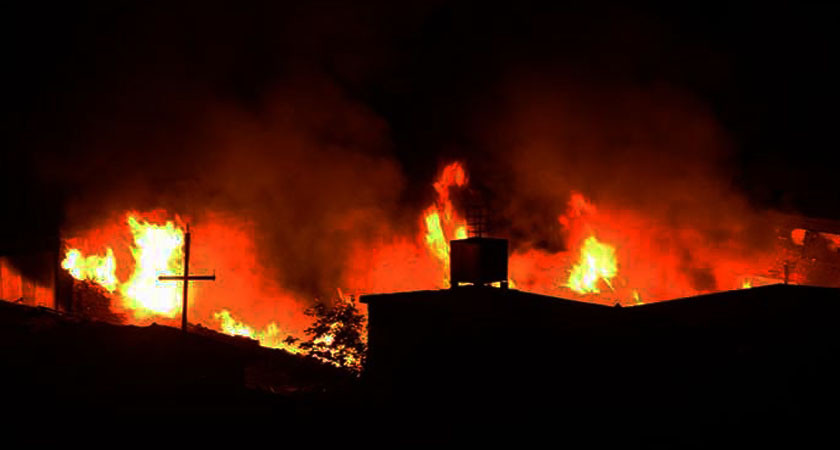 आगलागीबाट आठ घर खरानी