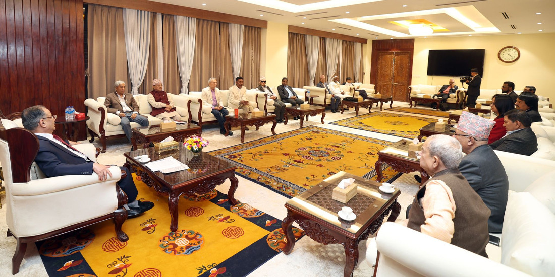 मन्त्रीमण्डल बिस्तारका लागि गठबन्धन बैठक जारी