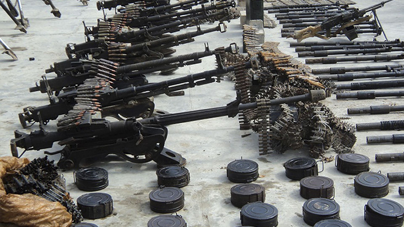 काबुलमा हतियारको भण्डार फेला