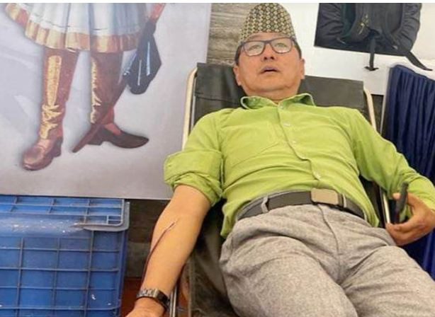 अध्यक्ष लिङ्देनले गरे ८४ औँ पटक रक्तदान