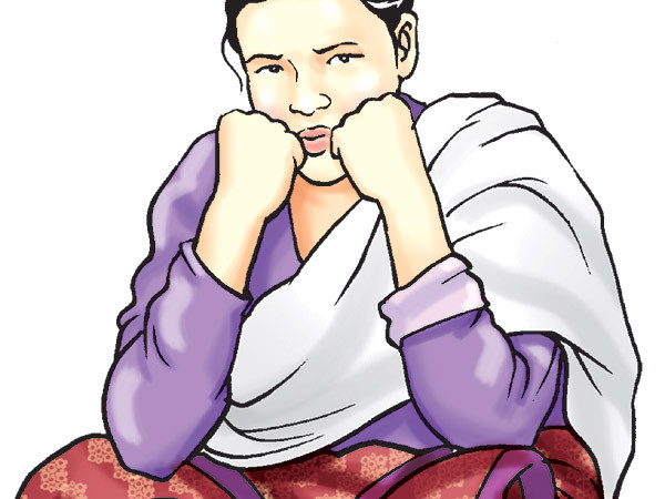 एकल महिलालाई वडाको साथ