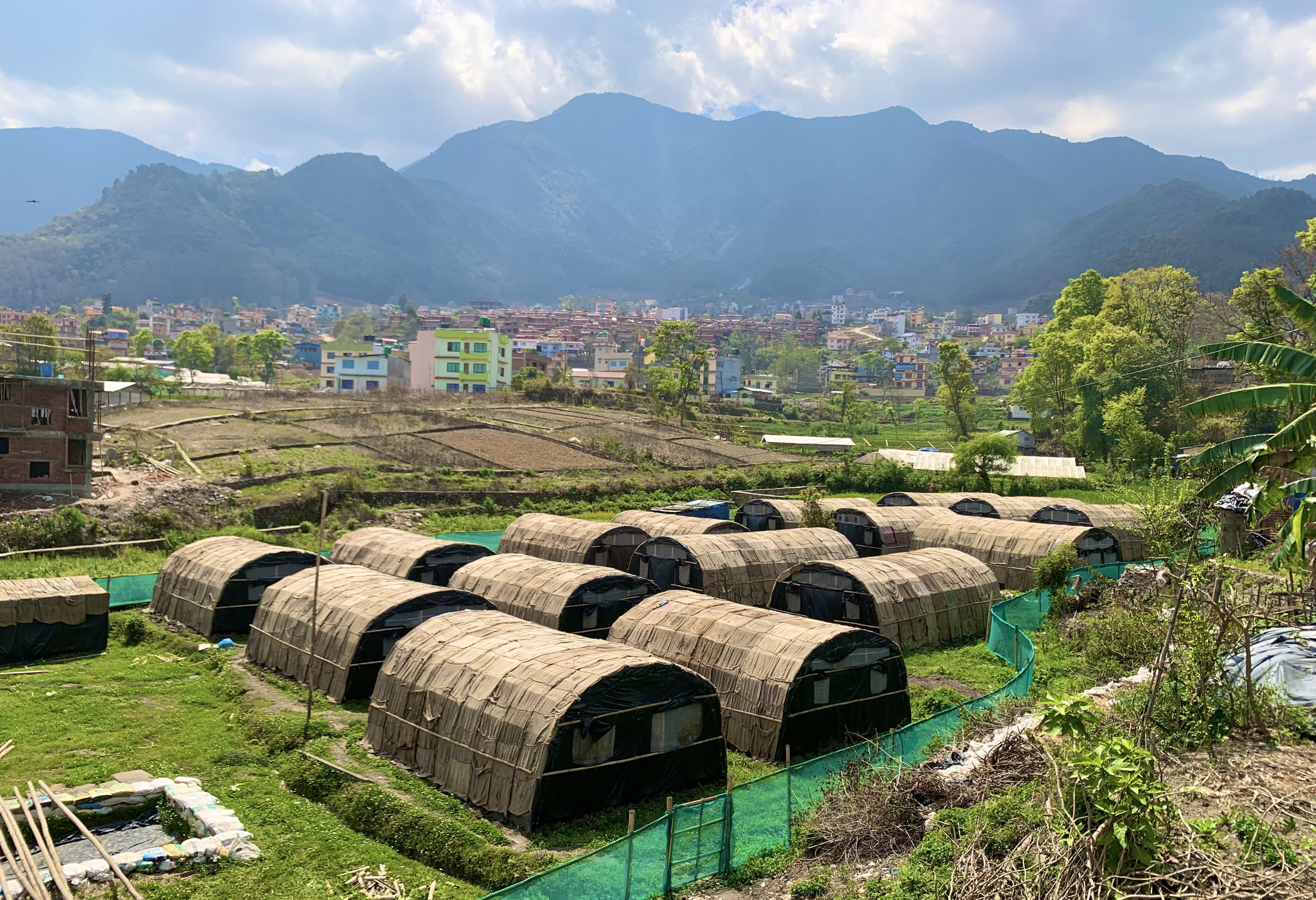 च्याउखेती गर्न बनाएको टनेल