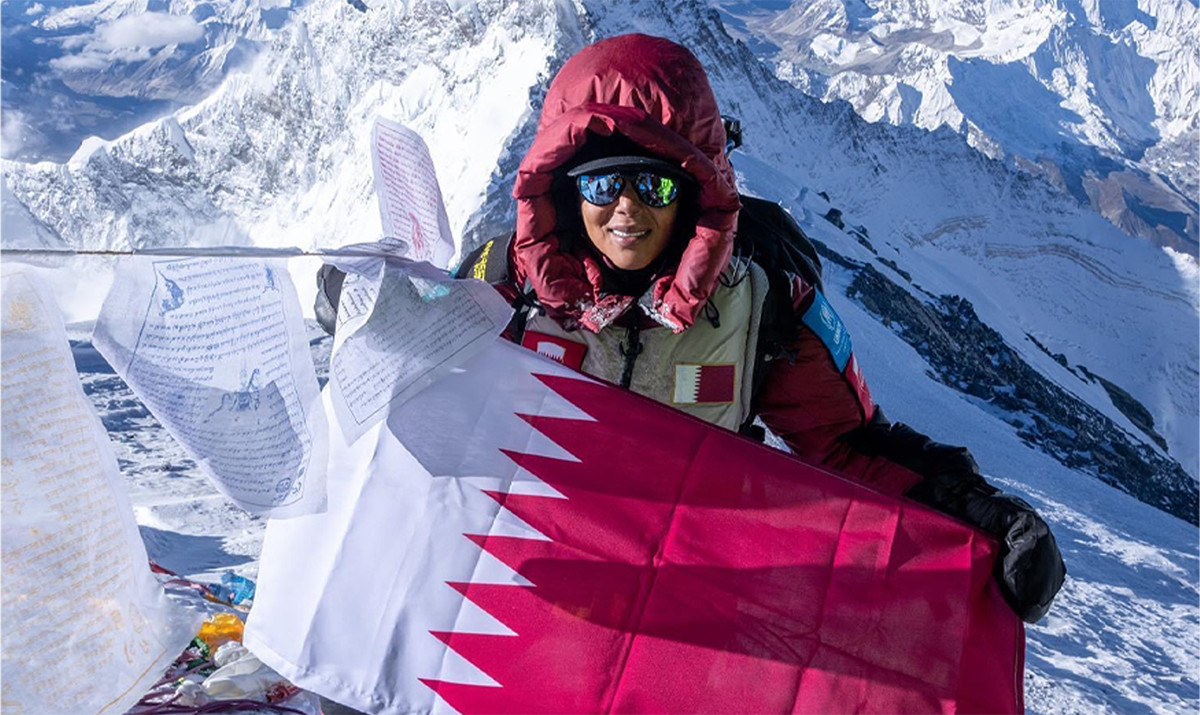 कतारी राजकुमारी थानीद्वारा अन्नपूर्ण आरोहण