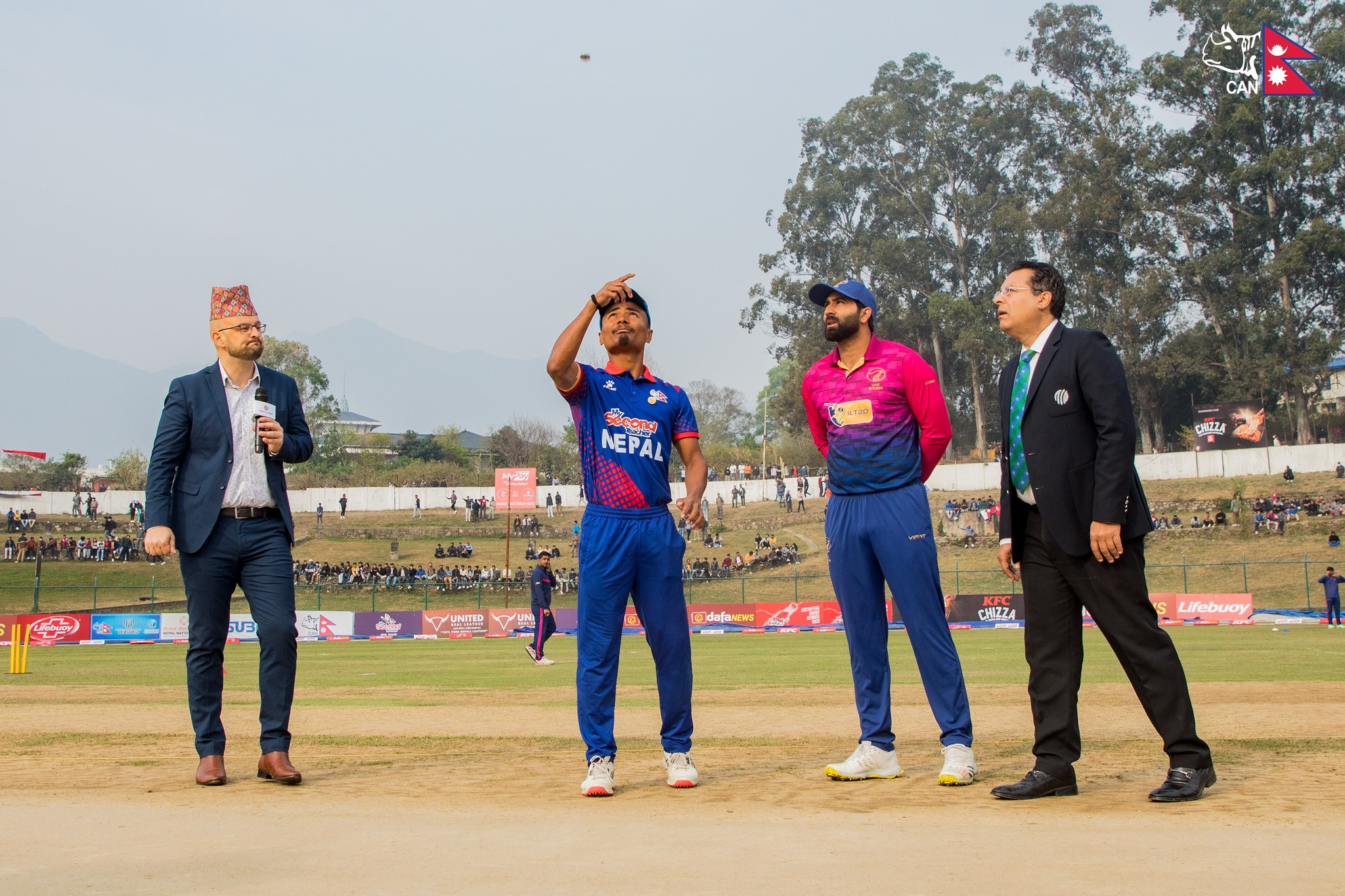 युएई भर्सेस नेपालः टस हारेर पहिला बलिङ गर्दै नेपाल