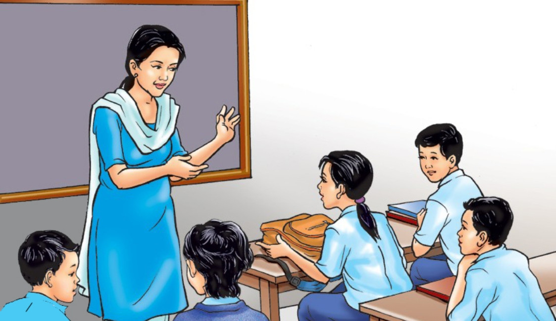 गुठिचौरमा स्वयंसेवक शिक्षक नराखिने