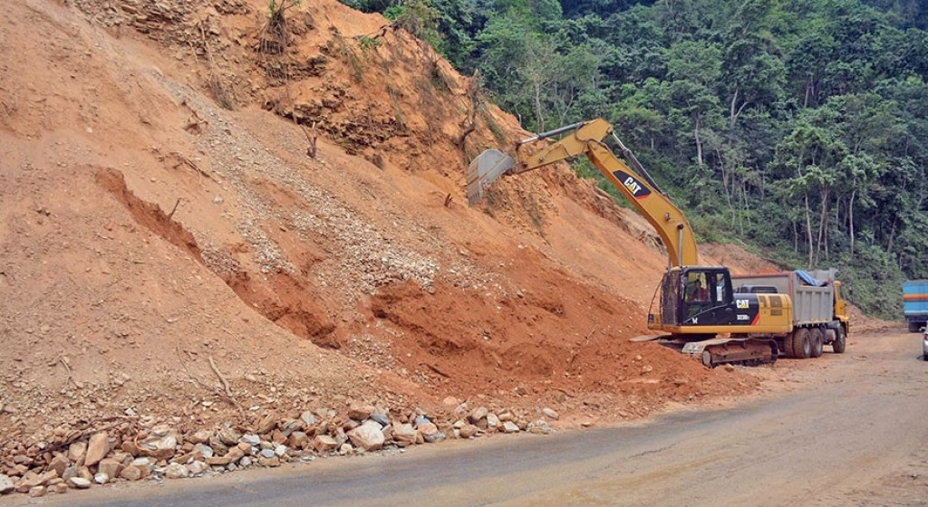 मुग्लिन–पोखरा सडक विस्तार : १० प्रतिशत प्रगति