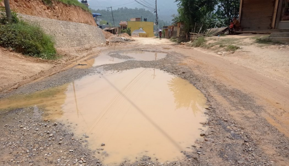 आठ वर्षमा पनि पूरा भएन जोरपाटी–गोकर्ण–सुन्दरीजल सडक