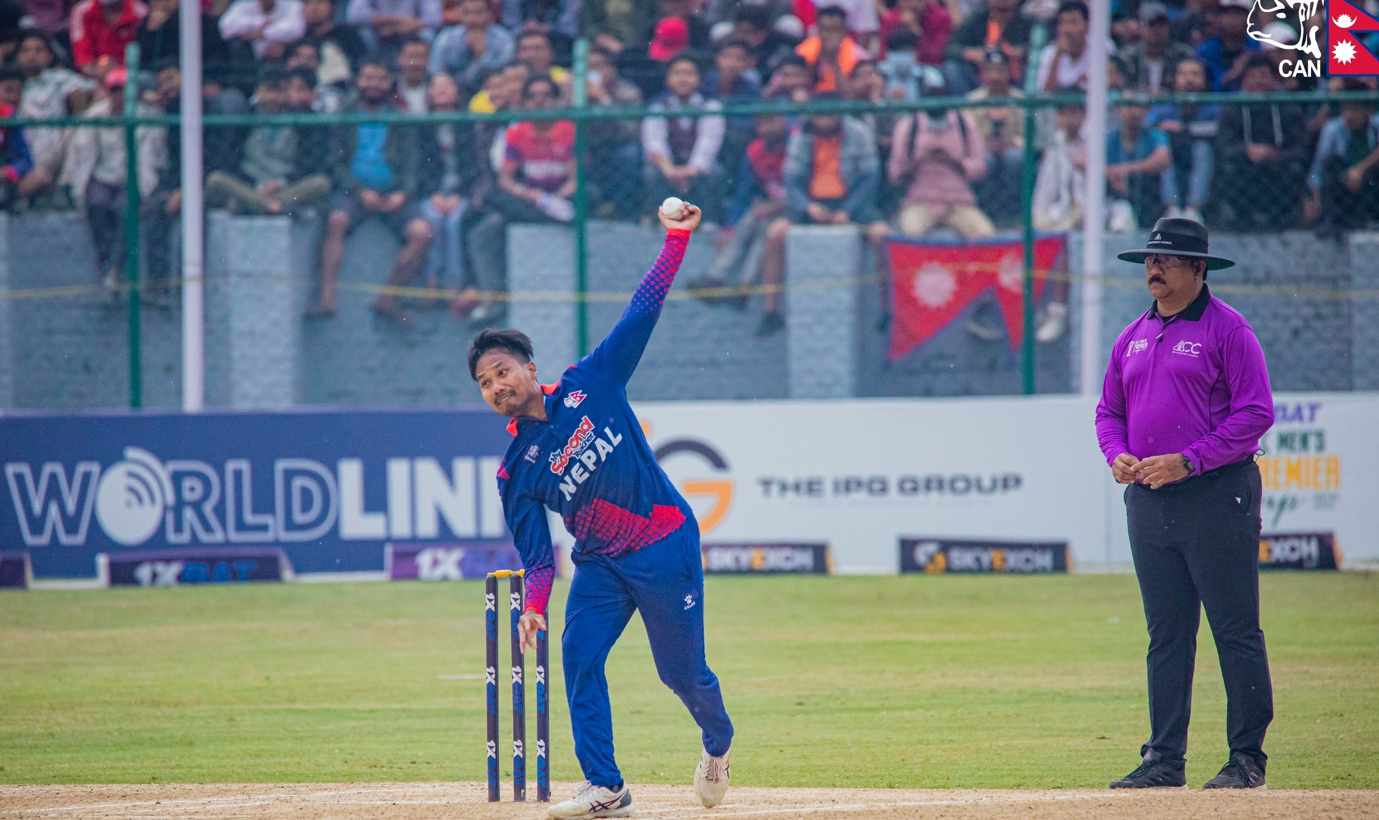 यूएईविरुद्ध नेपाललाई नवौँ सफलता, ललितले लिए लगातार विकेट